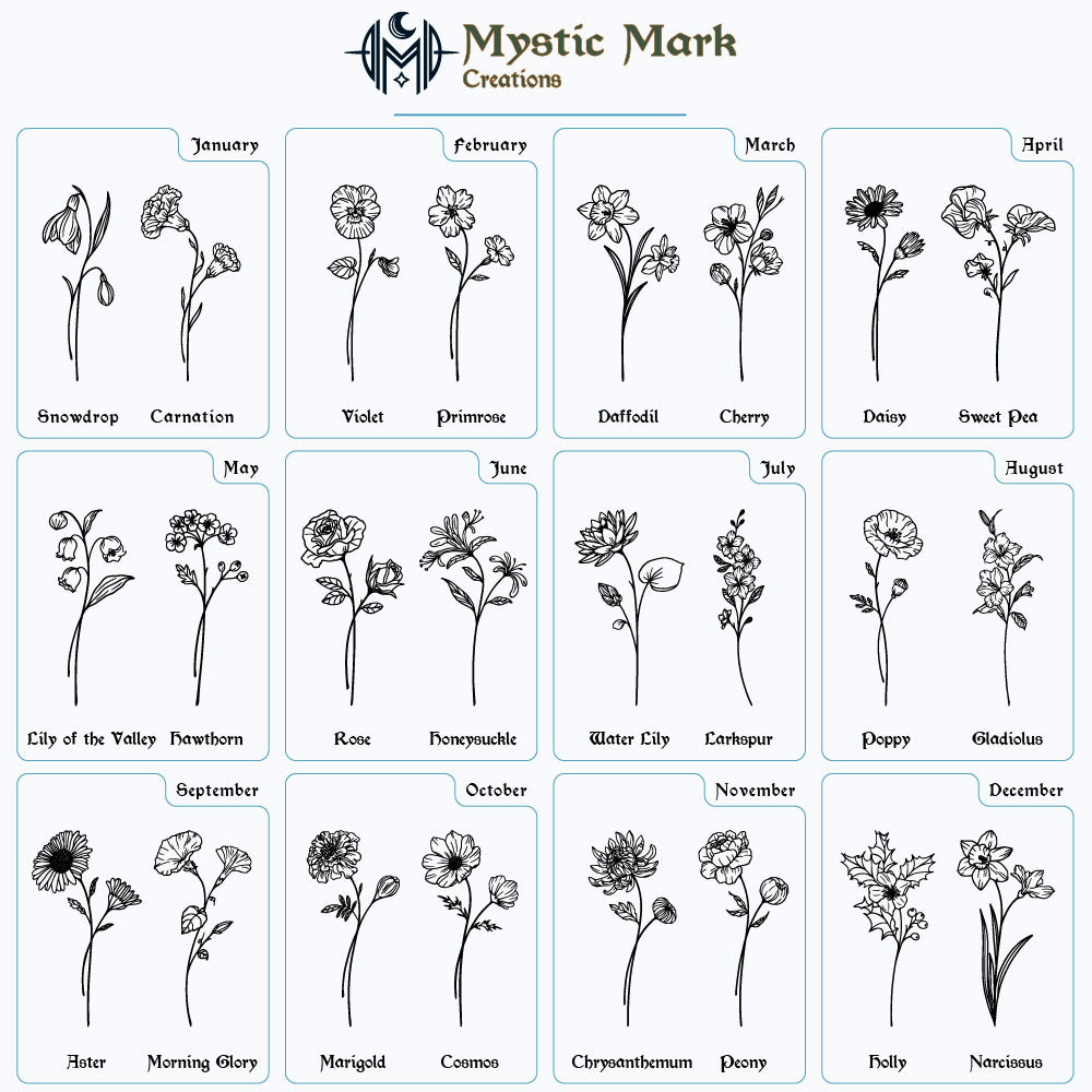 Maple Wooden Personalized Birth Flower Bookmark with Custom Monogram Engraving