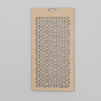 Laser-Cut Interchangeable Lantern Panels - Honeycomb, Kumiko Shippo, Bishamon-Kikkou, Tree of Life Celtic Knot Designs